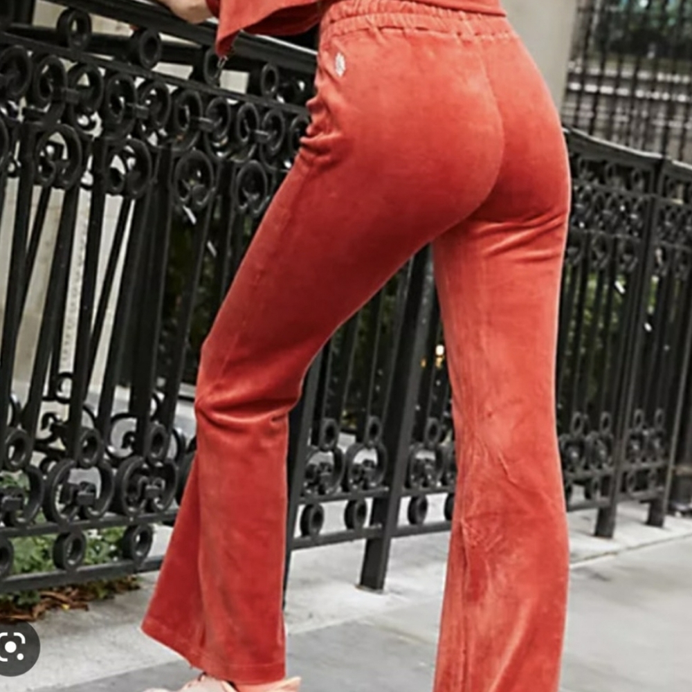Free people Take The Lead Velour Pant size Medium